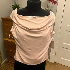 Gaze Women's Light Pink Off-Shoulder Blouse
